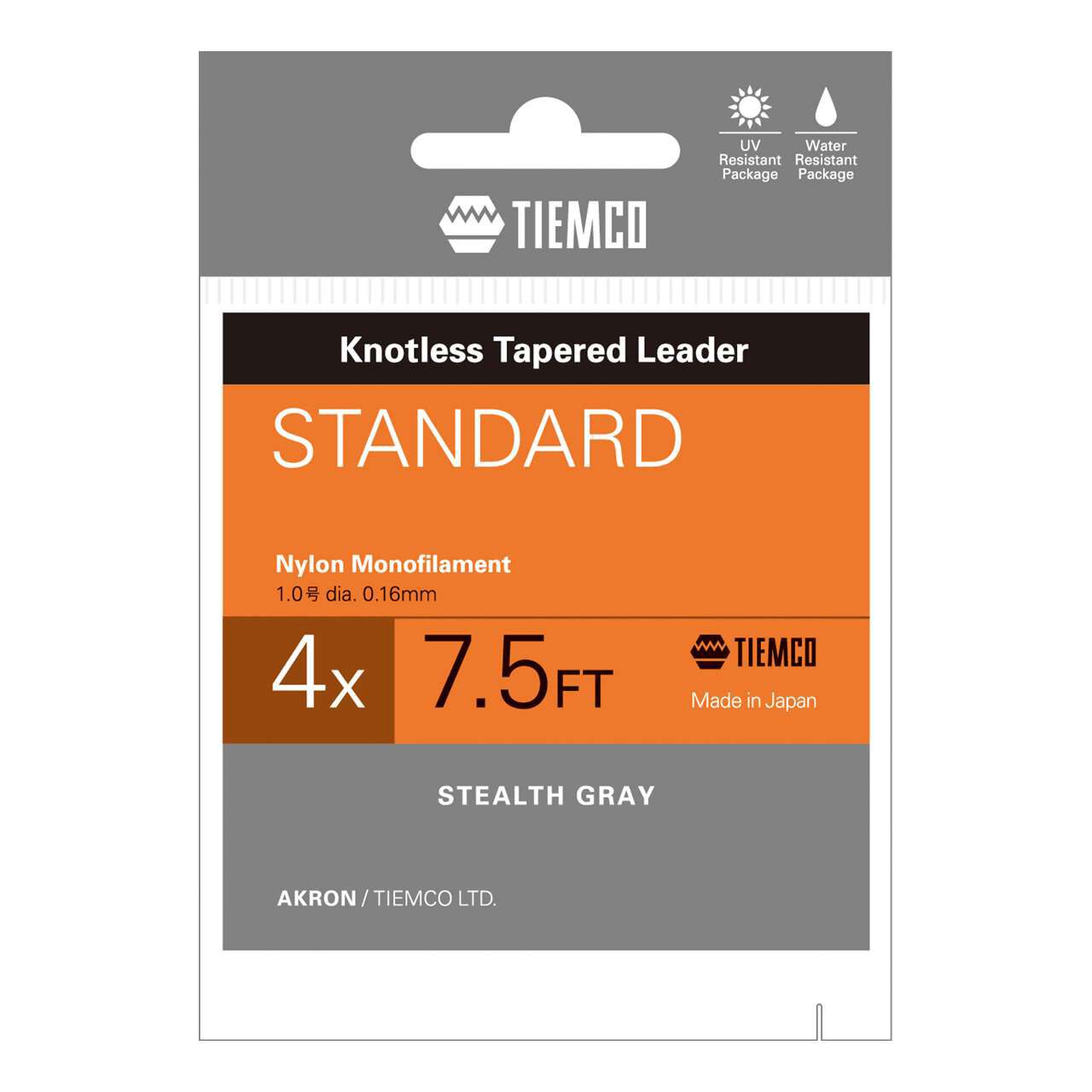 TIEMCO Standard Leader With Loop 7.5ft 4X image number 0